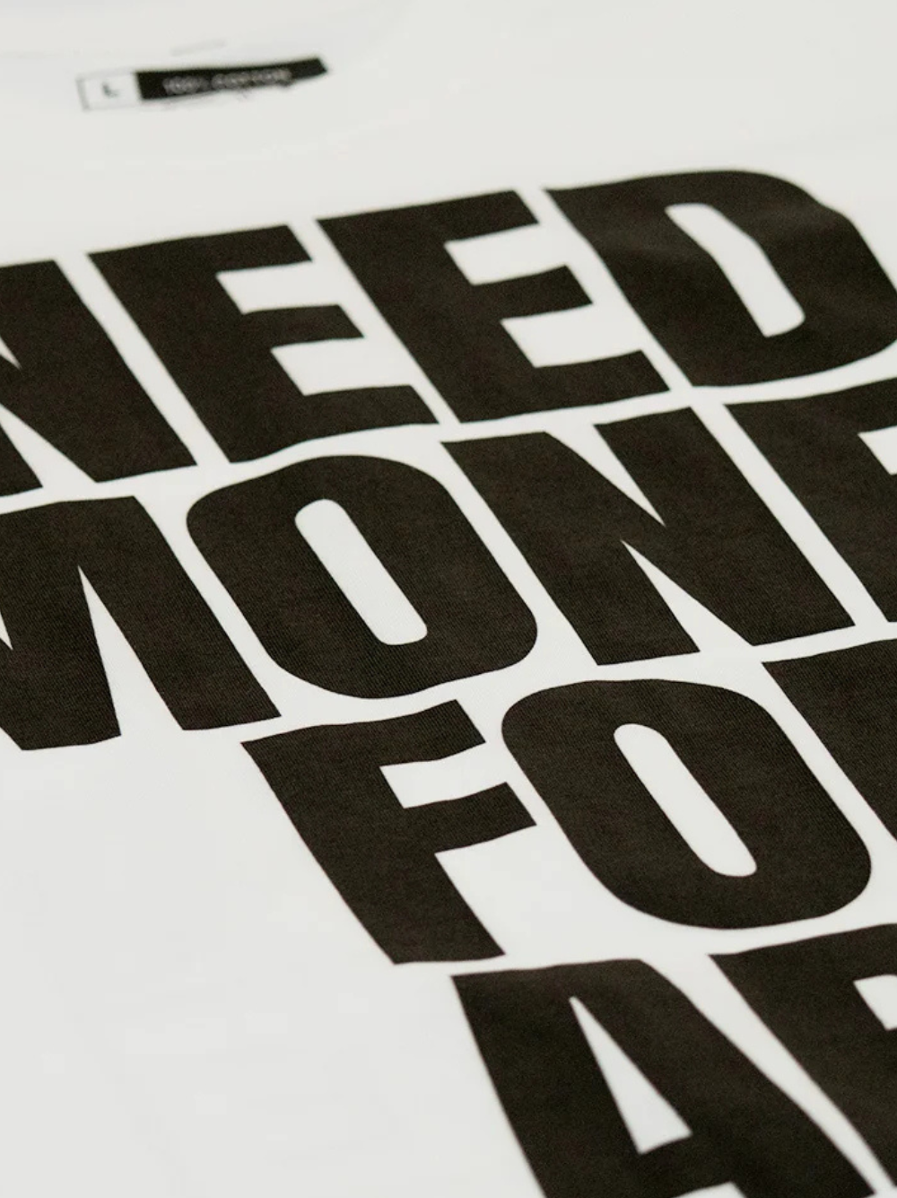 Mercha Need Money For Art White T-Shirt