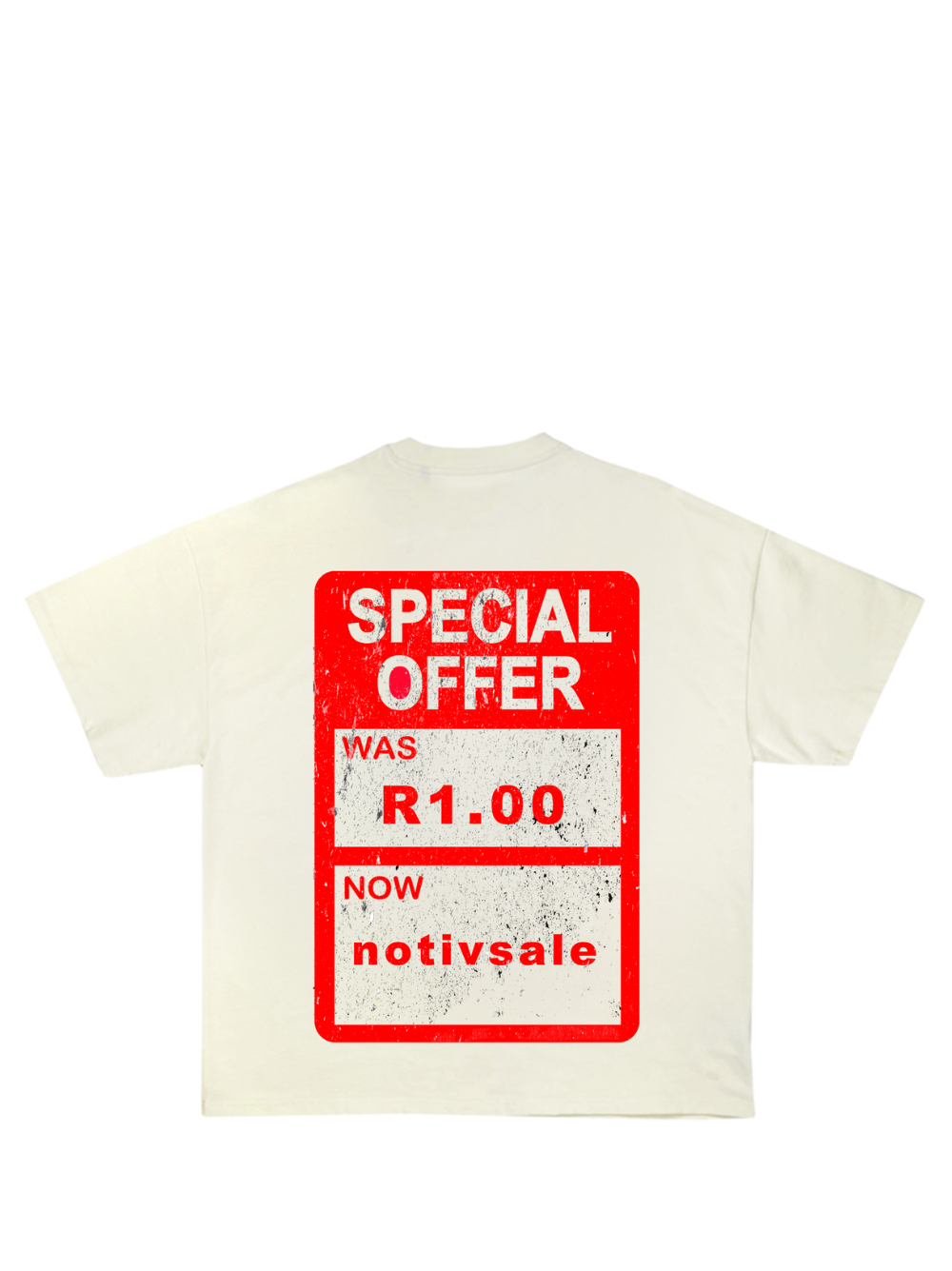 Notivsale Special Offer White Oversized T-Shirt