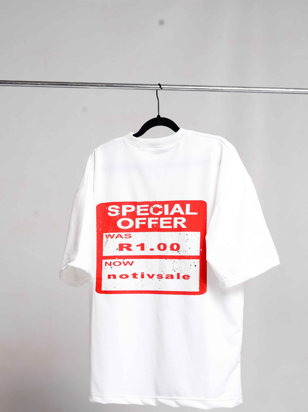 Notivsale Special Offer White Oversized T-Shirt